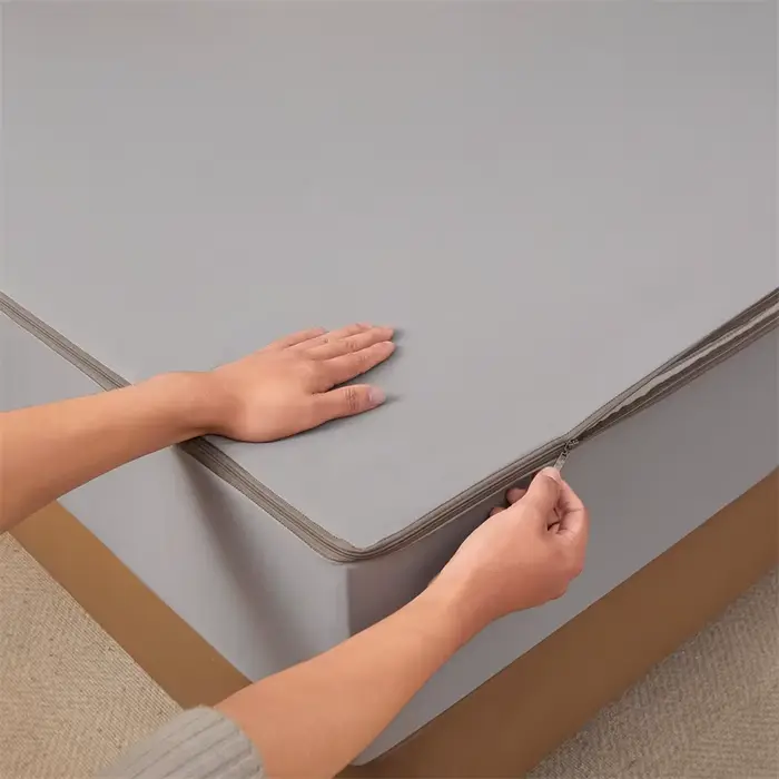 Protège-matelas imperméable à fermeture éclair 6 faces anti-punaises de lit, hypoallergénique, silen
