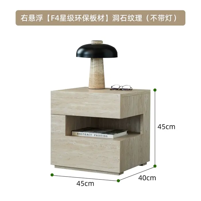 Table de chevet de chambre à coucher avec tiroirs, de qualité supérieure, petite, mignonne, style cr
