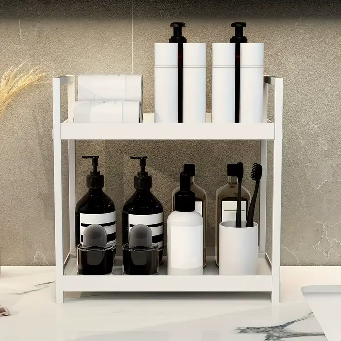 Étagère de rangement intégrée pour coiffeuse