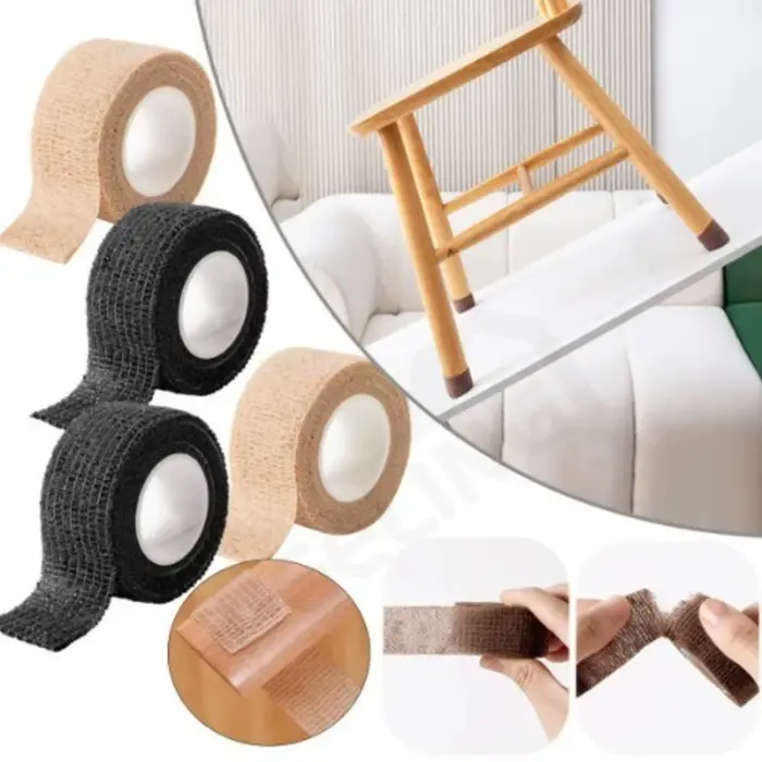 Autocollants de couverture de jambe de table de chaise de rouleau de meubles en feutre anti-ald, cou
