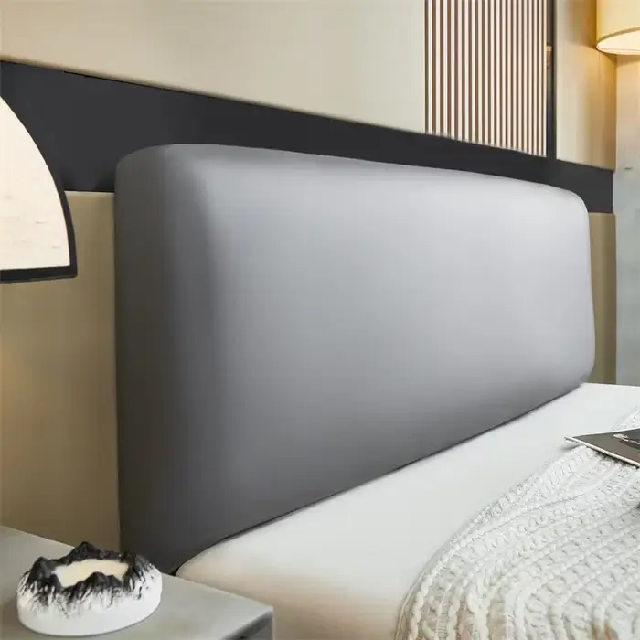 Housse de tête de lit en cuir Pu, 1 pièce, tissu technologique, imperméable, housse de tête de lit, 