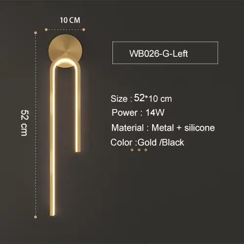 Lampe murale LED nordique moderne avec interrupteur, éclairage d'intérieur USB, luminaire décoratif 