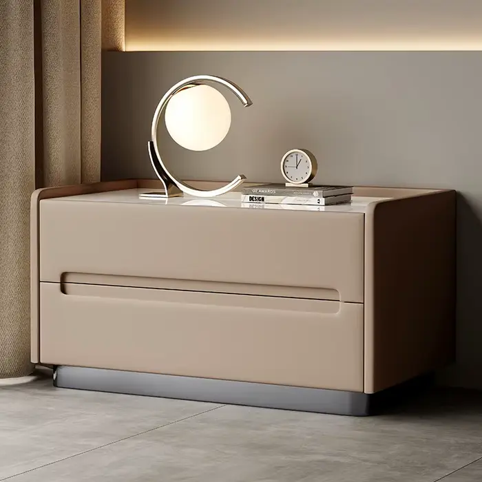 Table de chevet minimaliste et tendance, élégante, avec rangement, design créatif et raffiné, mobili