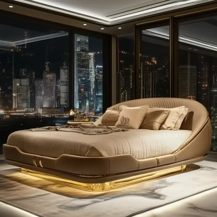 Style de sommeil Notre cadre de lit King Queen contemporain pour maisons modernes parfaitement fabri