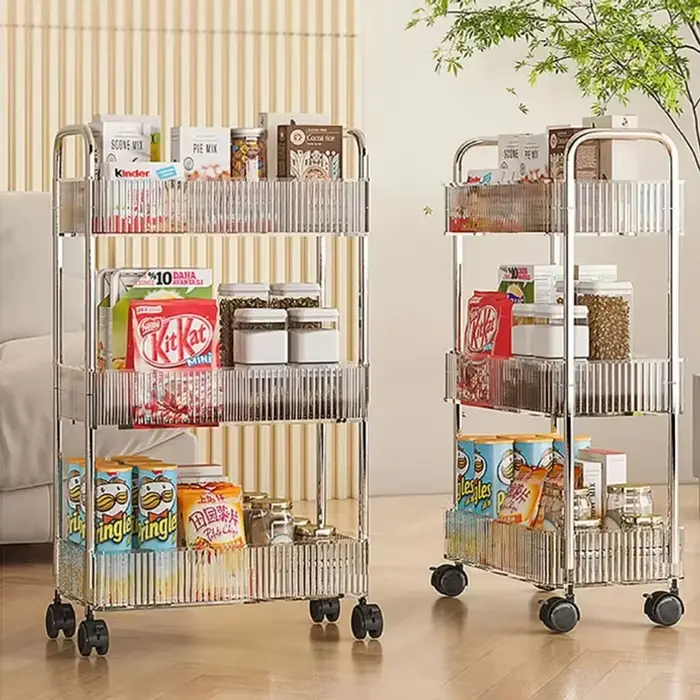 Étagère mobile à roulettes