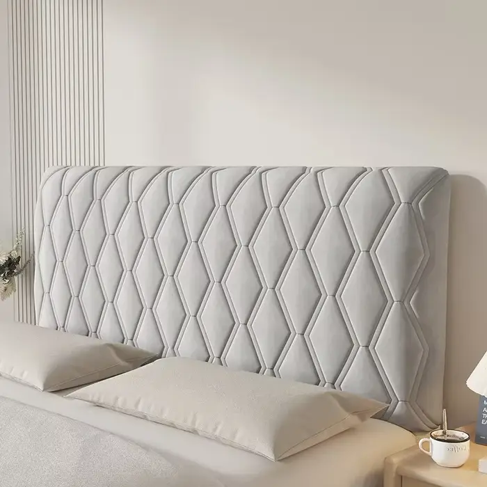 Housse de protection universelle en coton pour tête de lit, épaisse et douce, avec dossier anti-coll