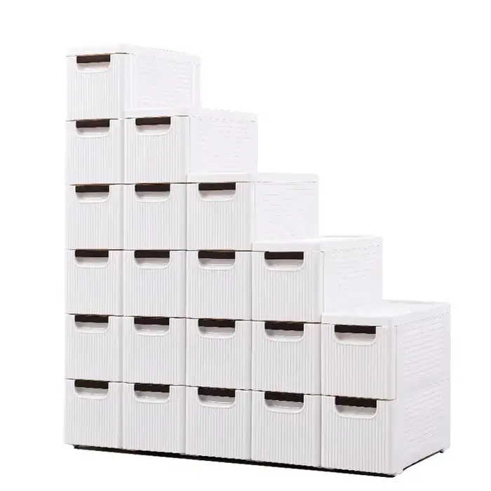 Petite armoire de sol d'angle de salle de bain blanche avec roulettes
