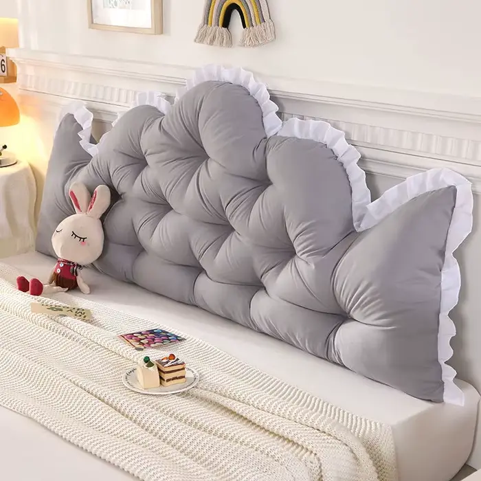 Coussin doux pour tête de lit en dentelle, oreiller de Style nordique, pas besoin de démonter et de 