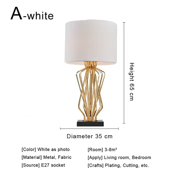 Lampe de table de chevet à LED nordique, lampe de bureau, lampe de salon, support de chambre à couch
