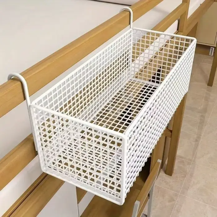 Panier de rangement de chevet en fer