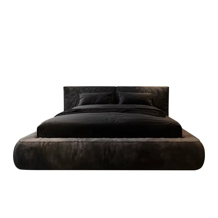 Tables de chevet lit rembourré Unique japonais Double cadre de lit français meubles de couchage Para