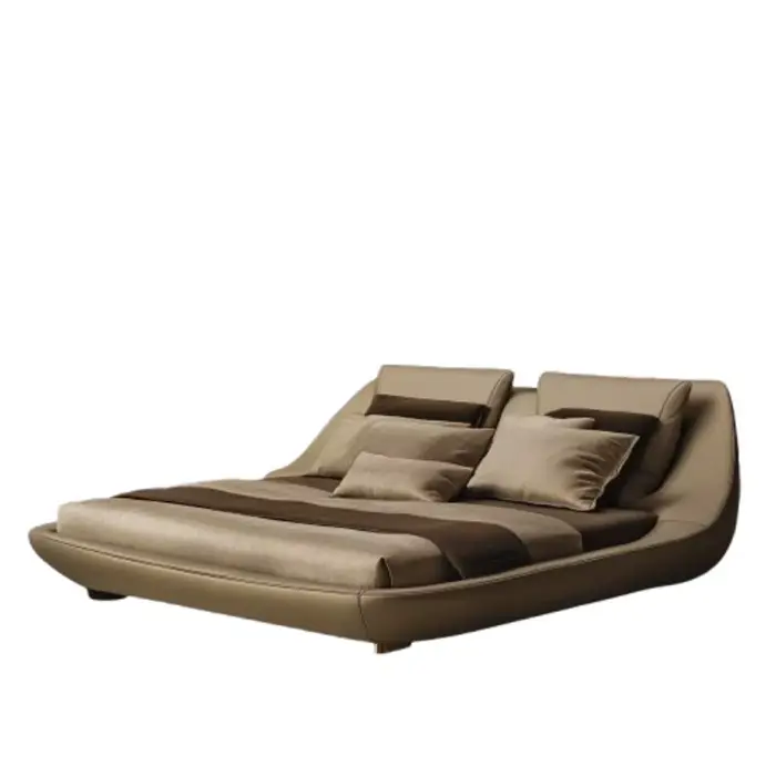 Lit King Size Moderne de Luxe : Conception Innovante
