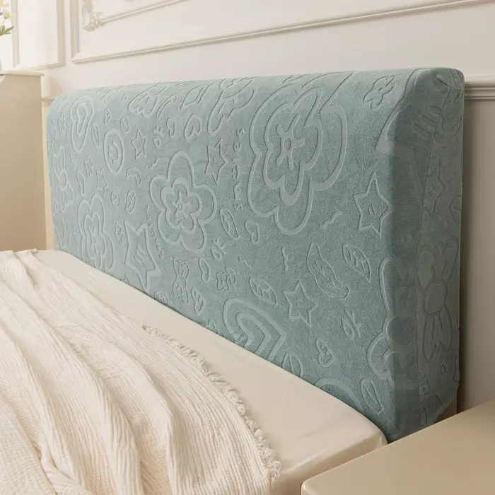 Housse de tête de lit en molleton extensible Jacquard