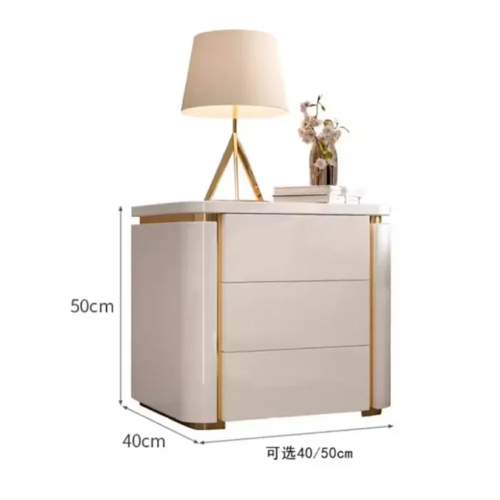 Tables de chevet de luxe tendance, classiques européennes, modernes et haut de gamme, simples et élégantes, Meble Do Pokoju, meubles de chambre à coucher