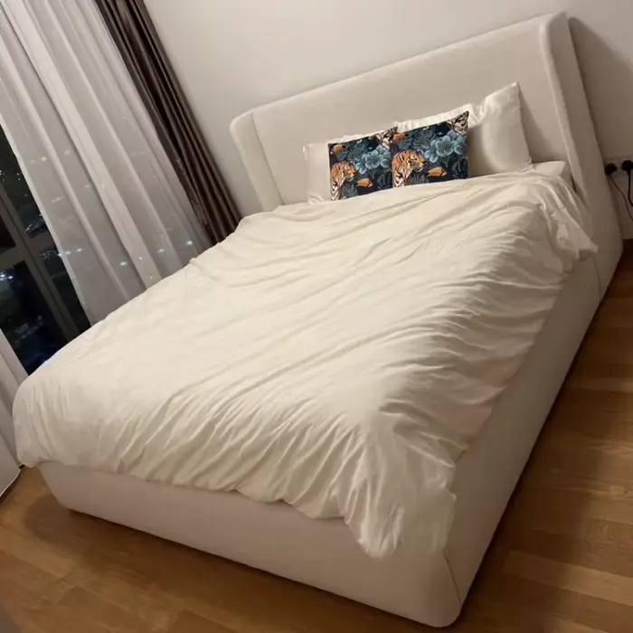 Dressing lit Double rembourré cadre Unique lit français chambre dormir Queen Size Mobili Per La Casa accessoires de maison