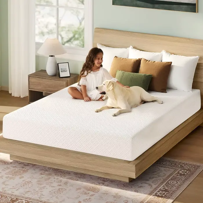 Matelas double en mousse à mémoire de forme gel de 6 pouces dans une boîte, sans fibre de verre, res