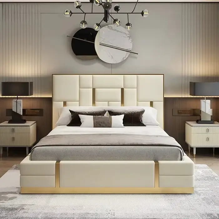 Lit Queen Double personnalisable haut de gamme