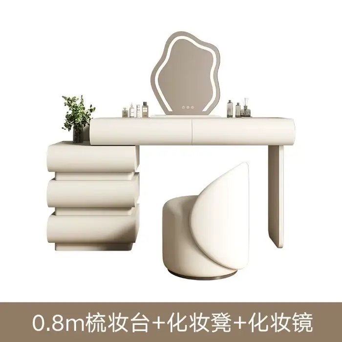 Table de maquillage élégante de style nordique avec tiroirs, coiffeuse de luxe, simple et moderne, m