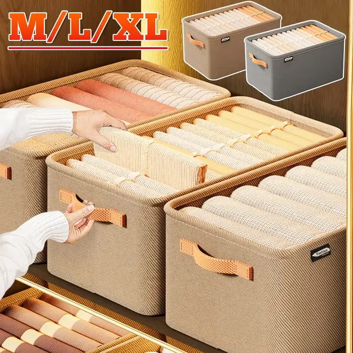 Armoire épaissir vêtements organisateur avec poignée pantalon pull