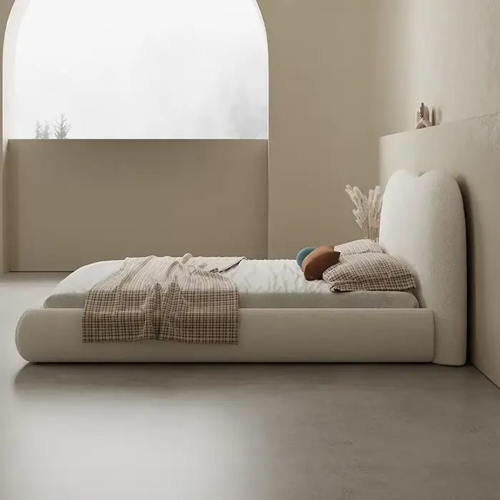 Lits de salon et de chambre italiens 180x200, lits de chambre au sol modernes japonais, lits jumeaux, lits queen, plateformes de rangement, ensemble complet de meubles