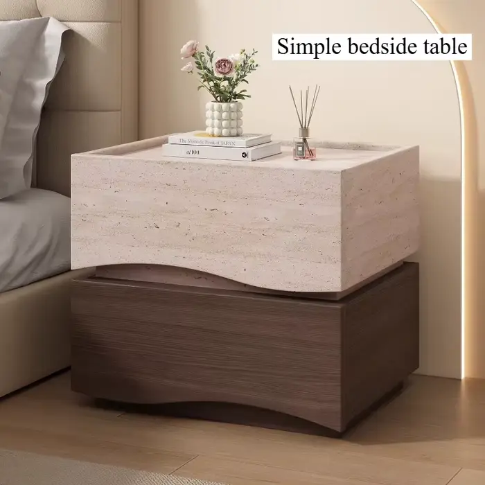 Table de chevet miniature nordique, esthétique, mignonne, avec rangement, pour chambre à coucher, mobilier de maison unique