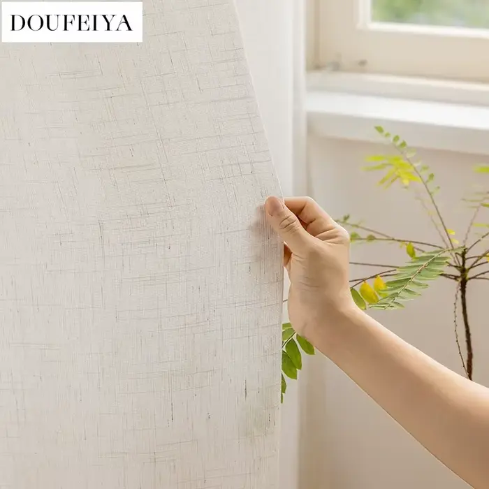 Rideaux transparents en coton et lin, Tulle blanc, pour fenêtre, salon, chambre à coucher, salle à m