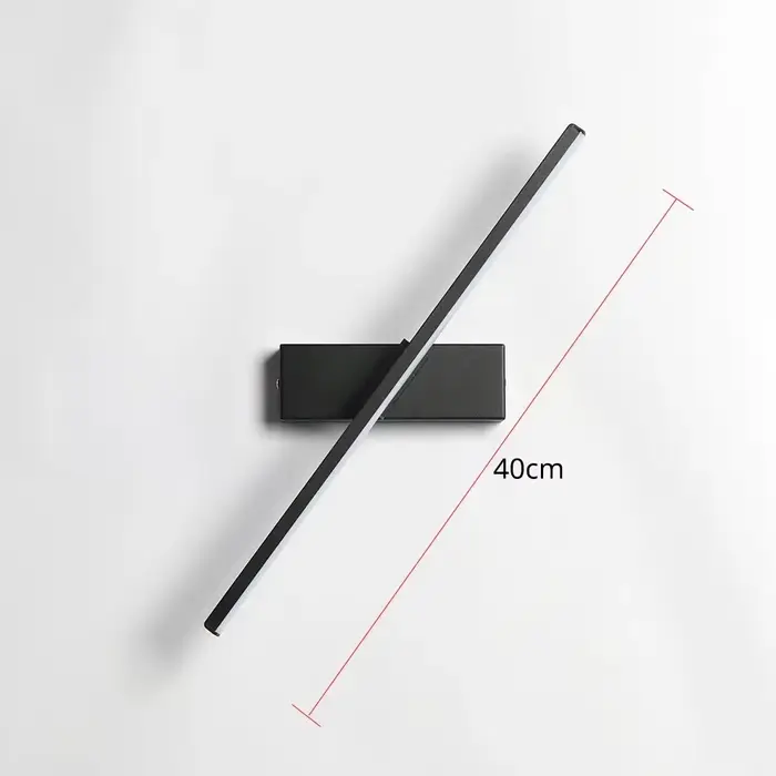Applique murale de chevet de chambre à coucher 330 °   Angle de lumière réglable rotatif intérieur mur LED lampe Simple luminaire en aluminium AC90-160V
