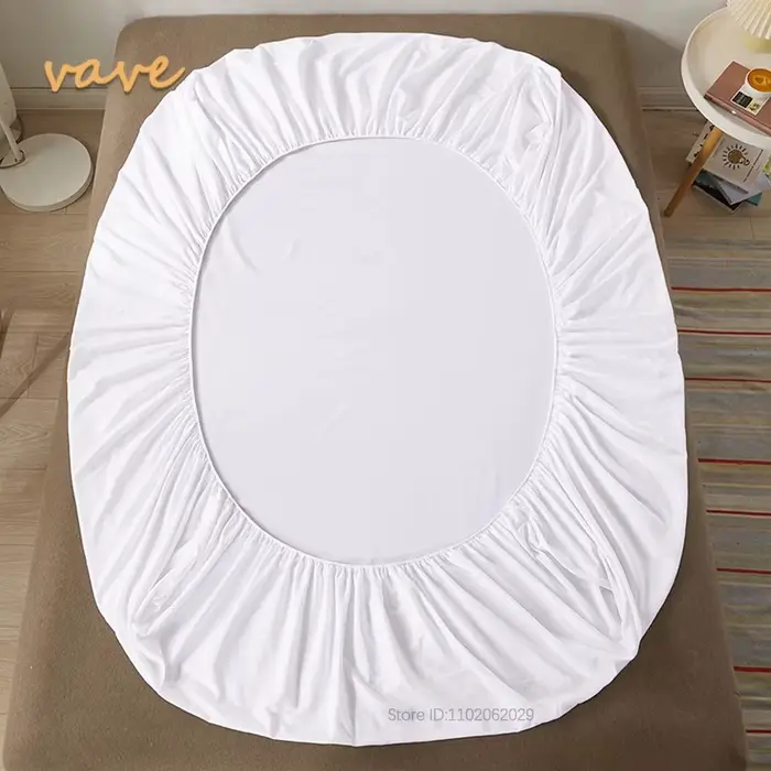 Drap-housse en coton doux, simple, Double, grand, King, Queen Size, couvre-lit avec bande élastique,