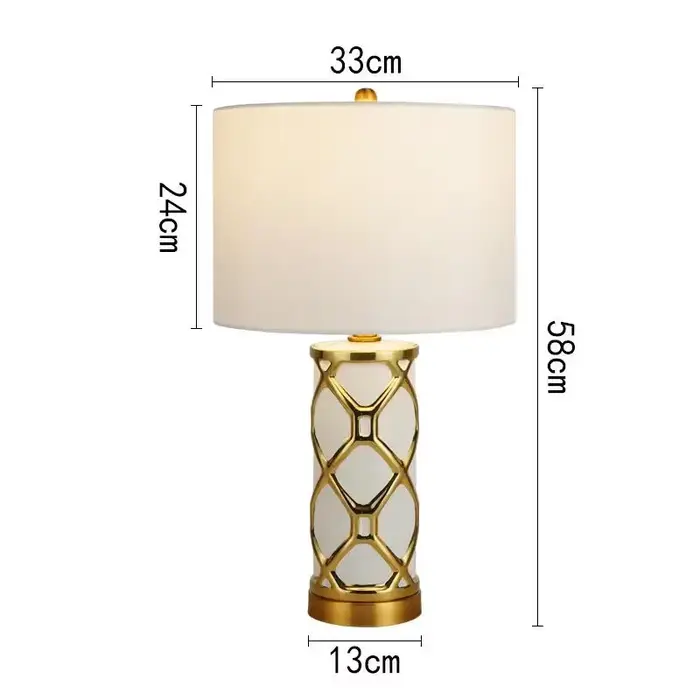 Lampe de Table Créative en Céramique de Style Nordique, Luminaire Décoratif de Luxe, Idéal pour un S