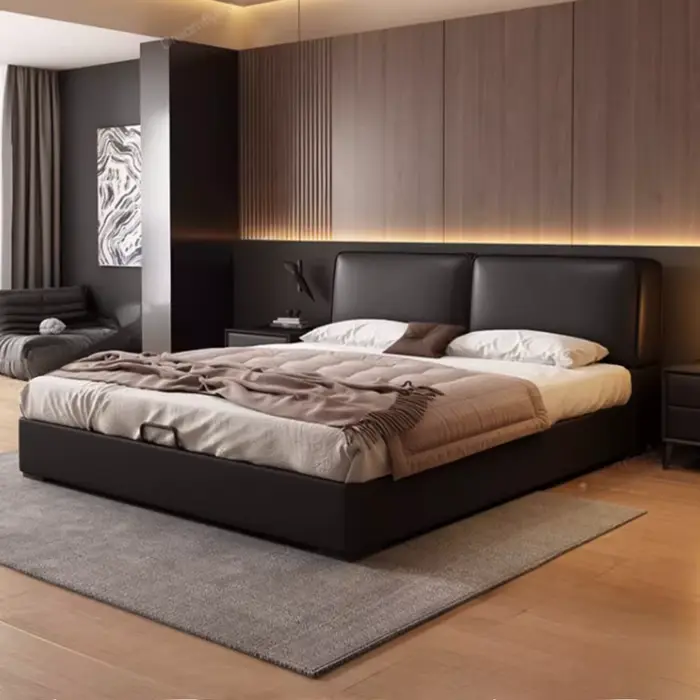 Lit De luxe moderne multifonctionnel pour filles