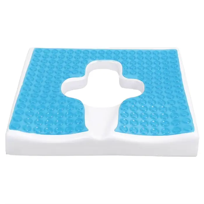 Coussin respirant anti-escarres à ouverture en T