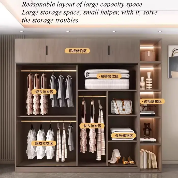 Armoire de rangement moderne pour adultes