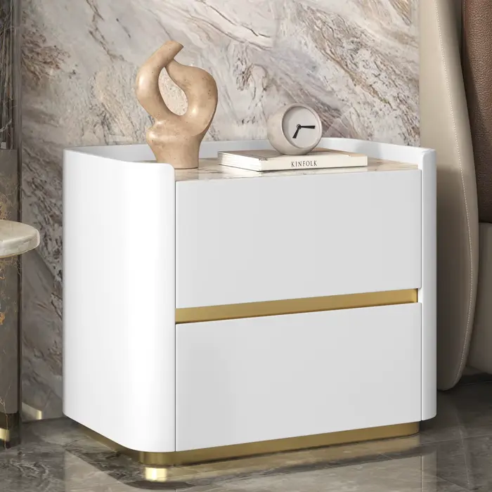 Table De Chevet italienne tendance Premium, Simple, luxe, délicat, tiroirs, Table De rangement, meub