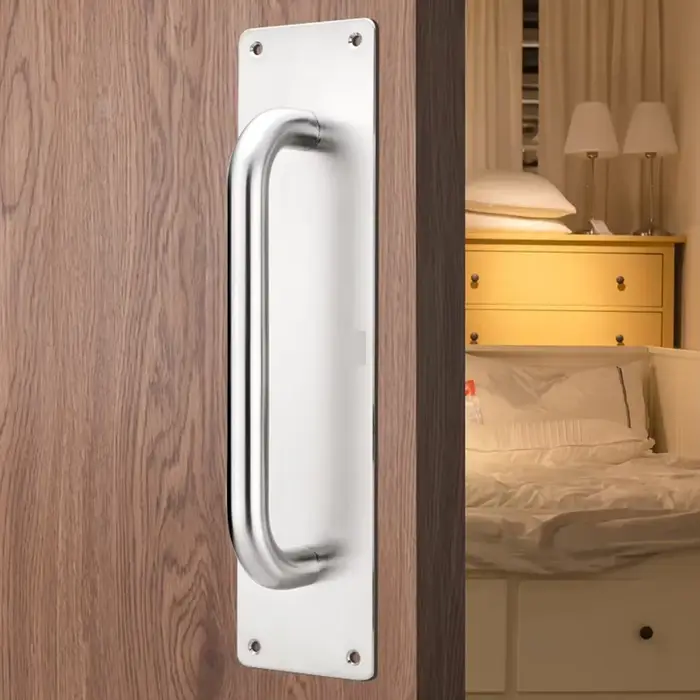 Poignées de porte de grange coulissantes, poignée de porte intérieure en acier inoxydable, poignées 
