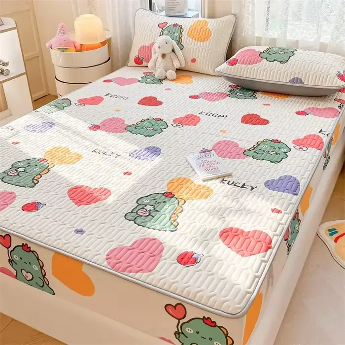 Polymères de lit en latex naturel respirant, drapeau frais, tapis de refroidissement doux matelassés