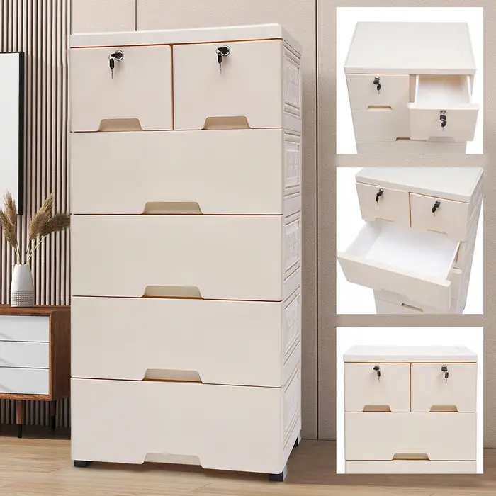 Armoire Tour de Table de Nuit pour Chambre à Coucher, Meuble de Rangement Amovible, Disponible en Be