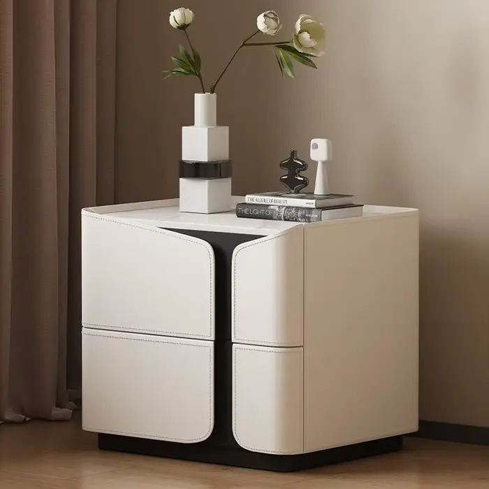 Table de chevet de style italien, moderne, tendance, simple, tables de chevet esthétiques, mesitas d