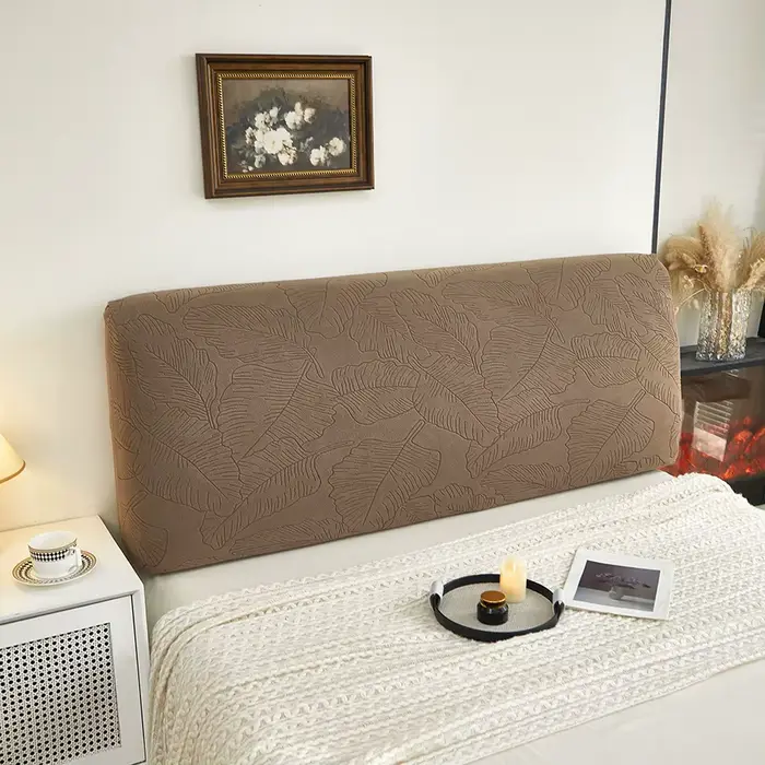 Housse de tête de lit en Jacquard élastique de haute qualité, facile à nettoyer, housse de chevet po