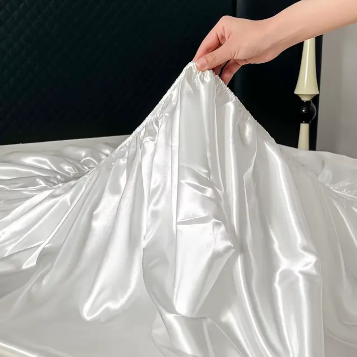 Ensemble de draps-housses en Satin de luxe