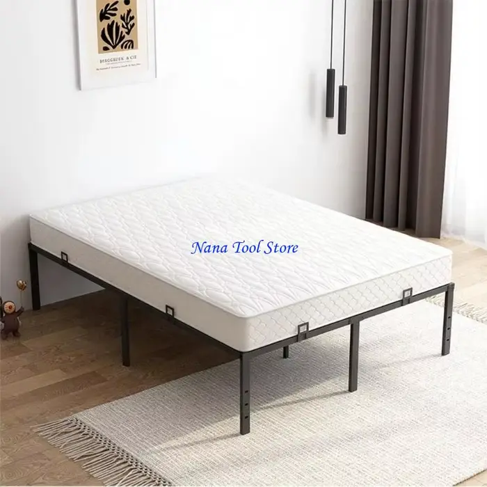 Support matelas épais antidérapant, 6 pièces, attaches pour cadre lit, bouchon coulissant réglable, 