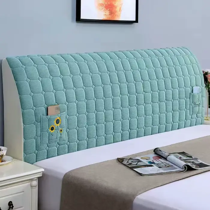 Housse de tête de lit anti-collision tout compris, épaisse, minimaliste, anti-poussière, protection 