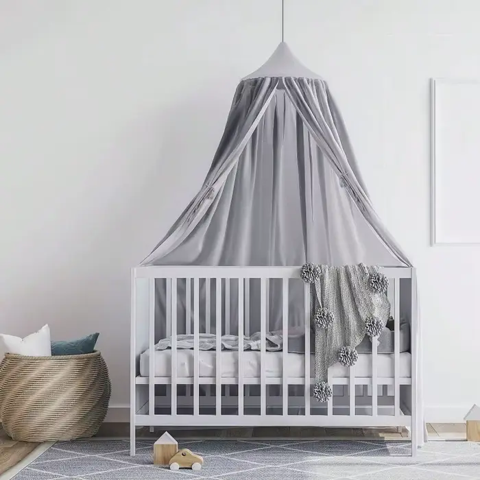 1 pièce Baldaquin de lit en mousseline pour enfants, style princesse, moustiquaire, rideau de lit, p
