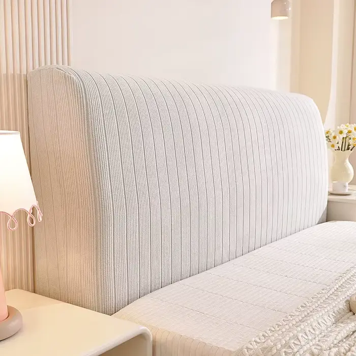 Housse de tête de lit en jacquard élastique de haute qualité, facile à nettoyer, universelle, confor