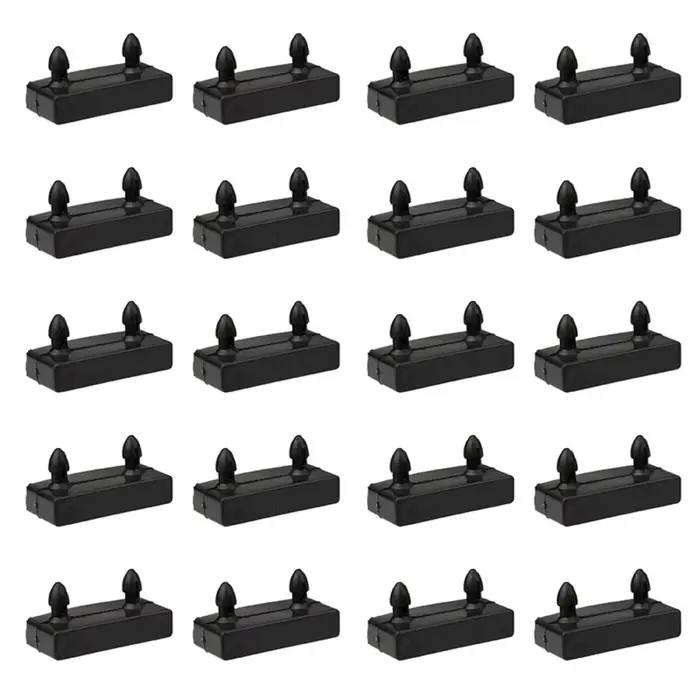 Bouchons de supports à lattes de lit de remplacement, 20 pièces, connecteur à lattes de lit carrées 