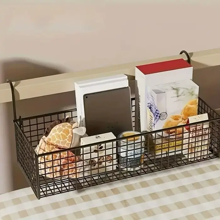 Panier de rangement de chevet en fer