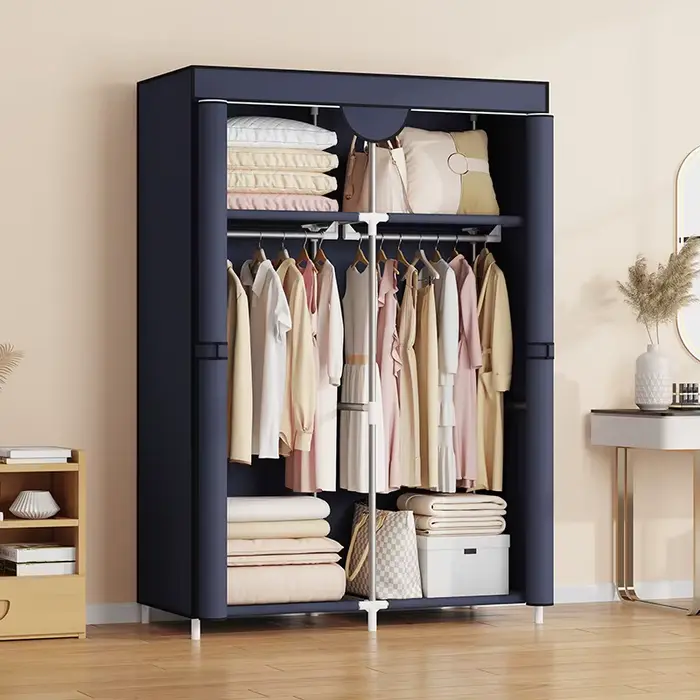 Rangement anti-poussière Chambre à coucher domestique Armoire simple