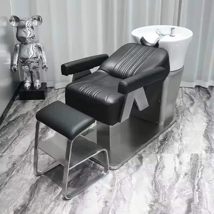 Tête nordique Simple Spa luxe confortable moderne DelicacyShampoo lit personnalisé mode Cadeira De Barbearia meubles De Salon