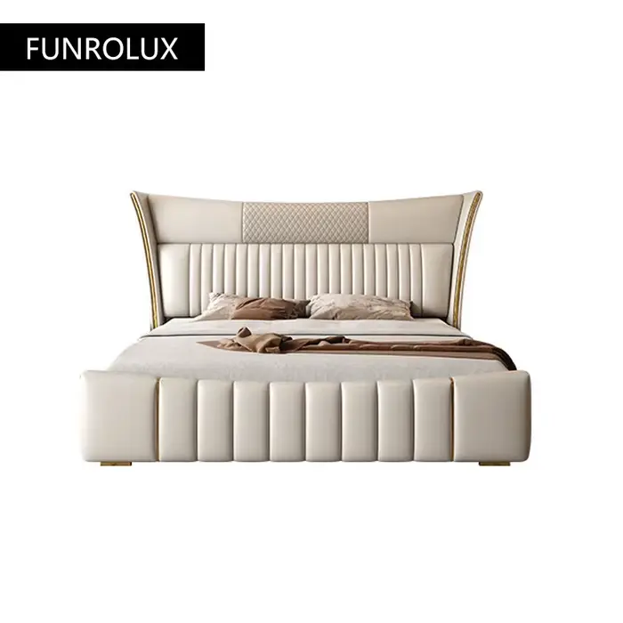 Lit en cuir de haute qualité