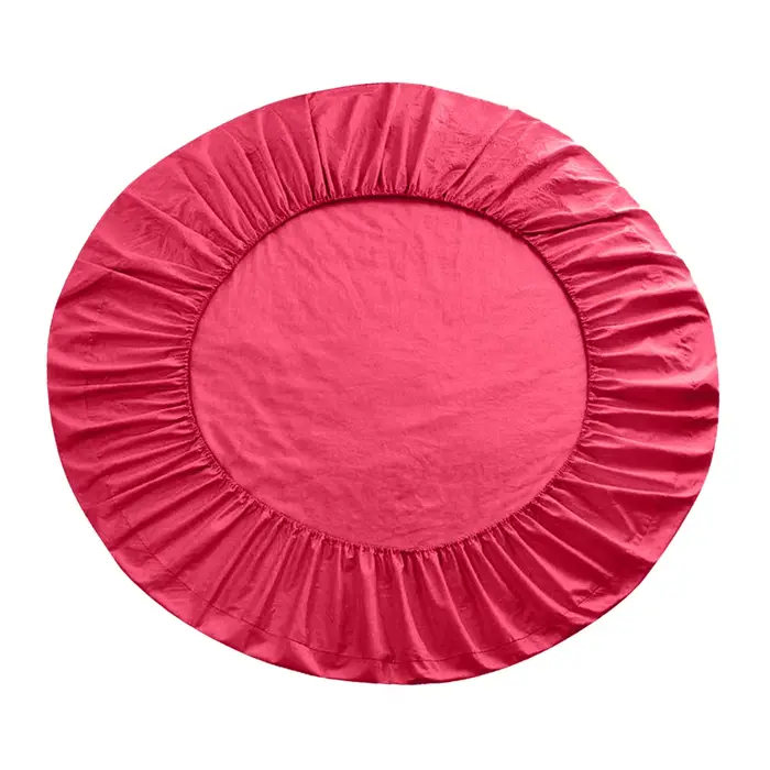 Draps de Lit Ronds en Coton Pur, Extra Doux, Couvre-Lit Respirant, 86 Pouces de Diamètre, pour Hôtel