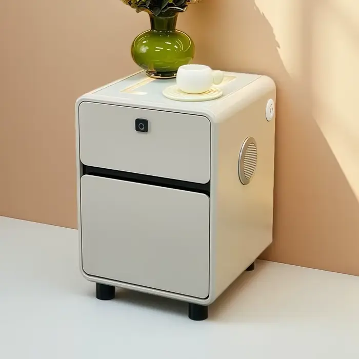 Tiroir européen Table De chevet chargeur minimaliste Unique commode